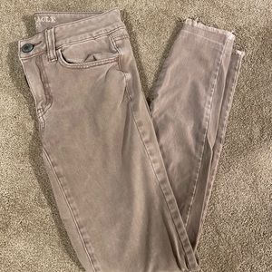 Light pink skinny jeans
